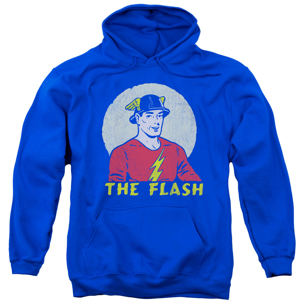 DC Comics Flash Faded Circle Mens Hoodie Royal Blue Officially Licensed