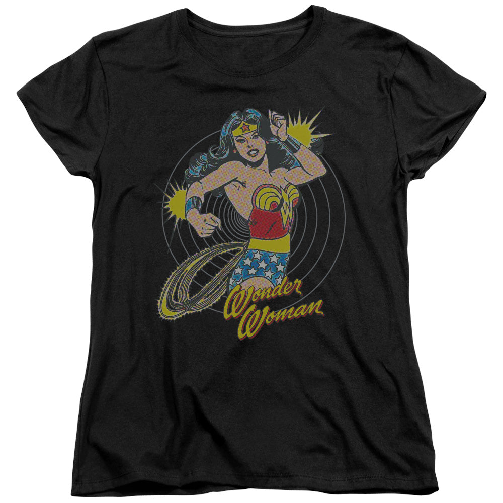 DC Comics Spinning Womens T Shirt Black Officially Licensed