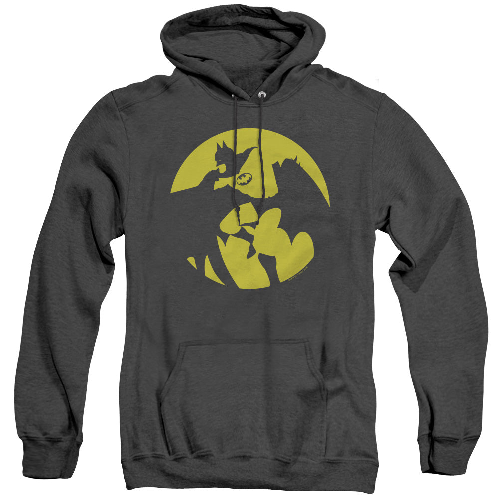 Dco Batman Spotlight Mens Heather Hoodie Black Officially Licensed