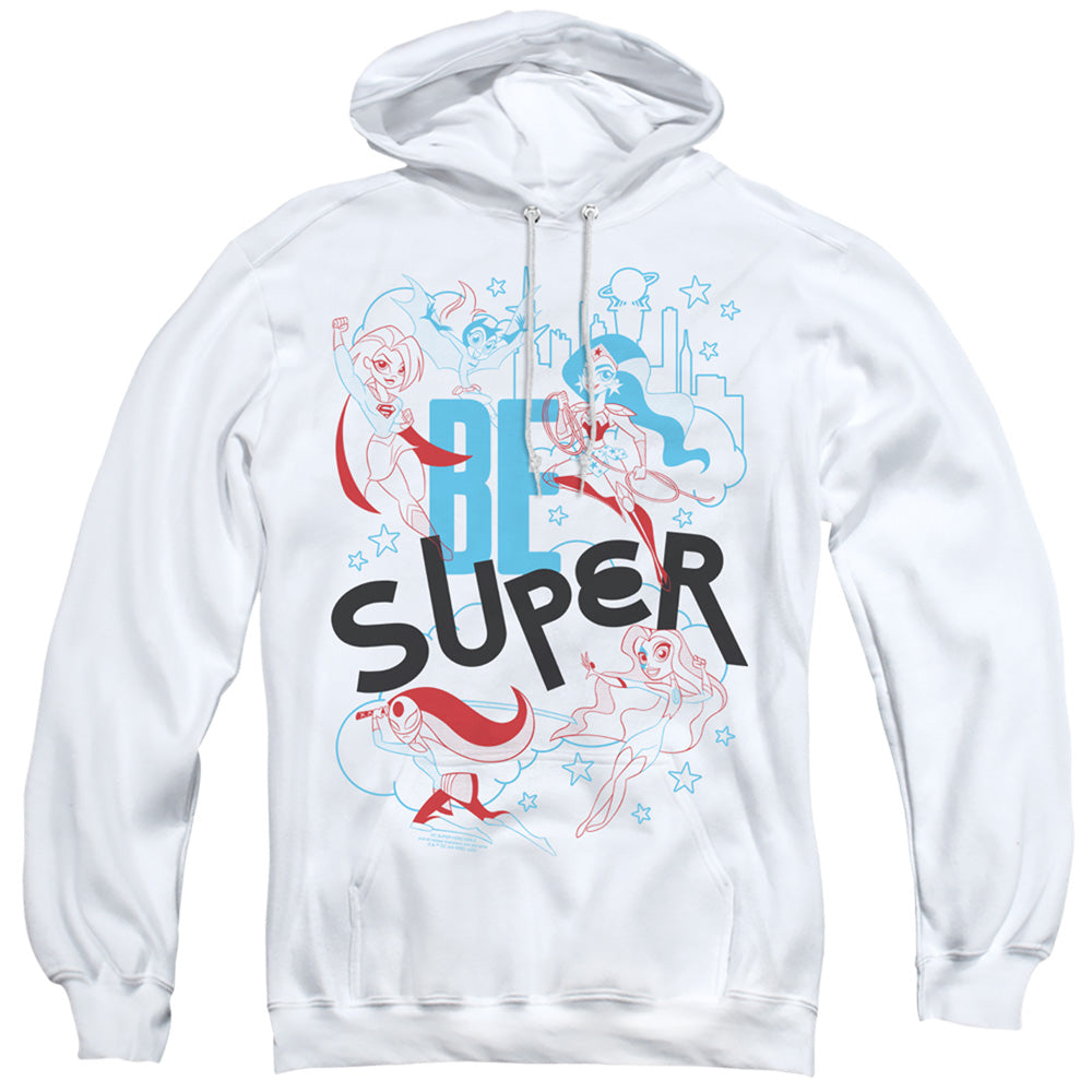 Dc Superhero Girls Be Super Mens Hoodie White Officially Licensed