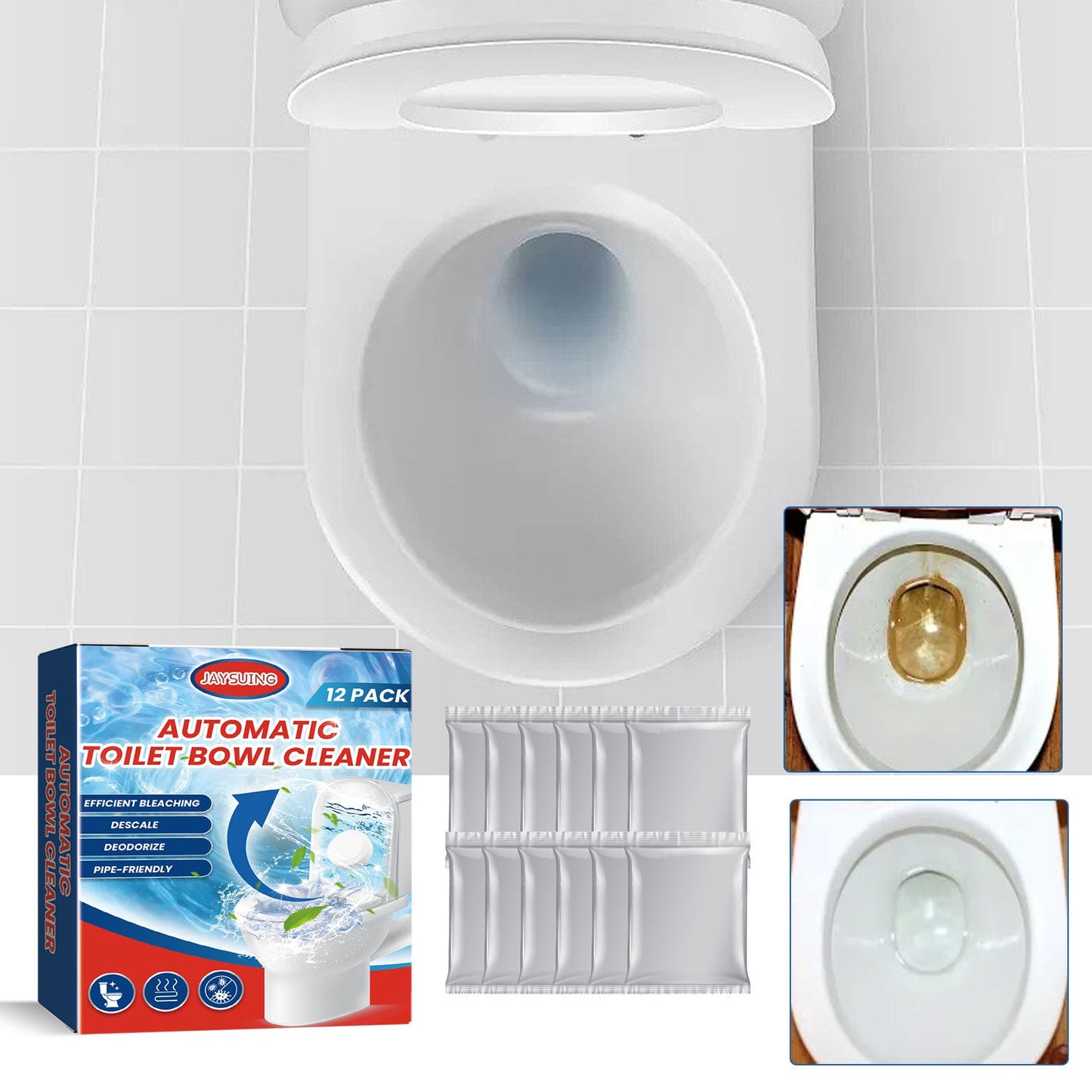 Toilet Cleaning Effervescent Tablet Household Descaling Deodorizing Odors Stains Toilet Stain Remover