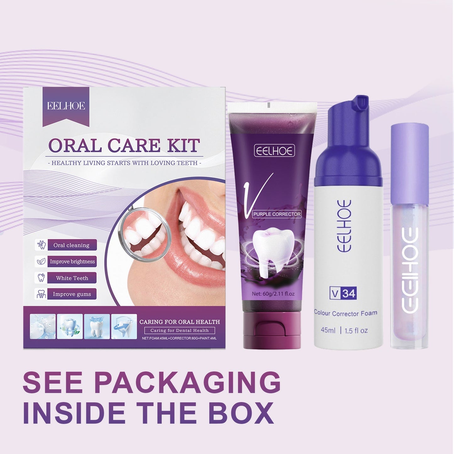 Dental Care Set Portable Home Clean Breath Care Dental Care Set
