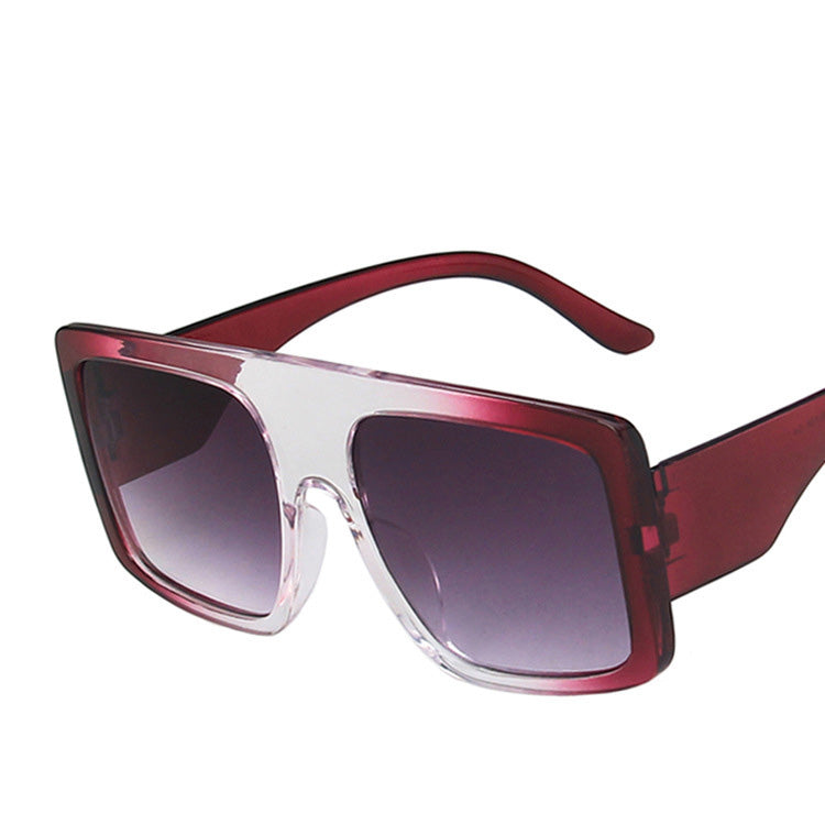 Large Frame Sunglasses Mask New Trend Retro Personality Street Shooting Sunglasses