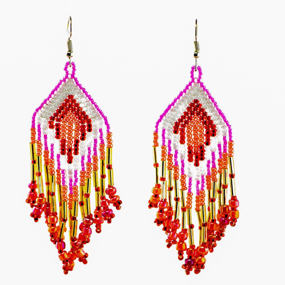 Alegria Seed Bead Earrings - Guatemala