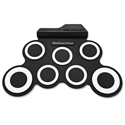 G3002 Portable Silicone 7 Pad Hand Roll Digital Drum Kit