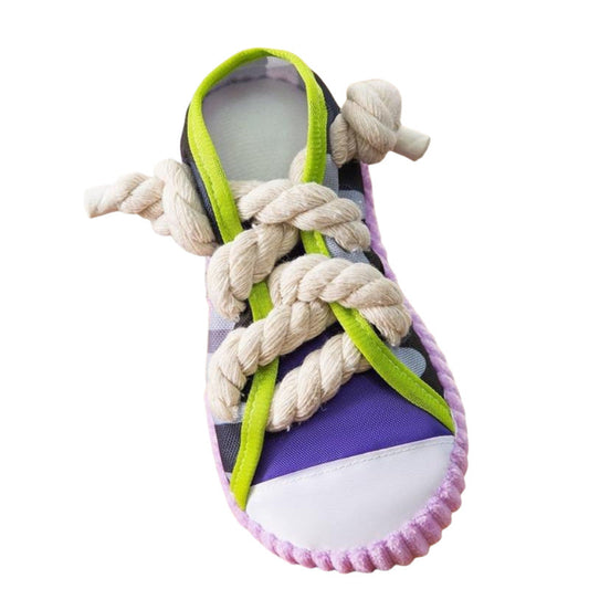 Durable Dog Toy Slippers for Self-Entertainment and Teeth Cleaning with Cotton Rope for Pet Dogs