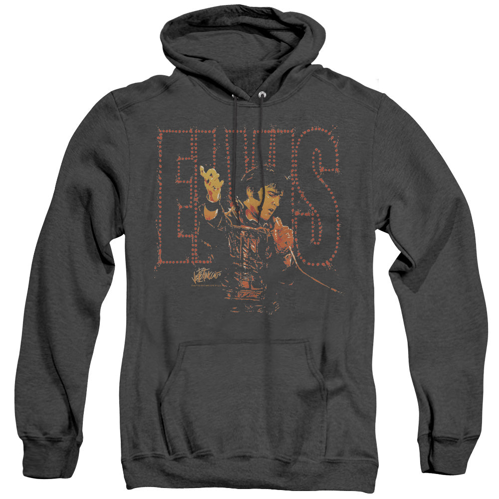 Elvis Presley Take My Hand Mens Heather Hoodie Black Officially Licensed