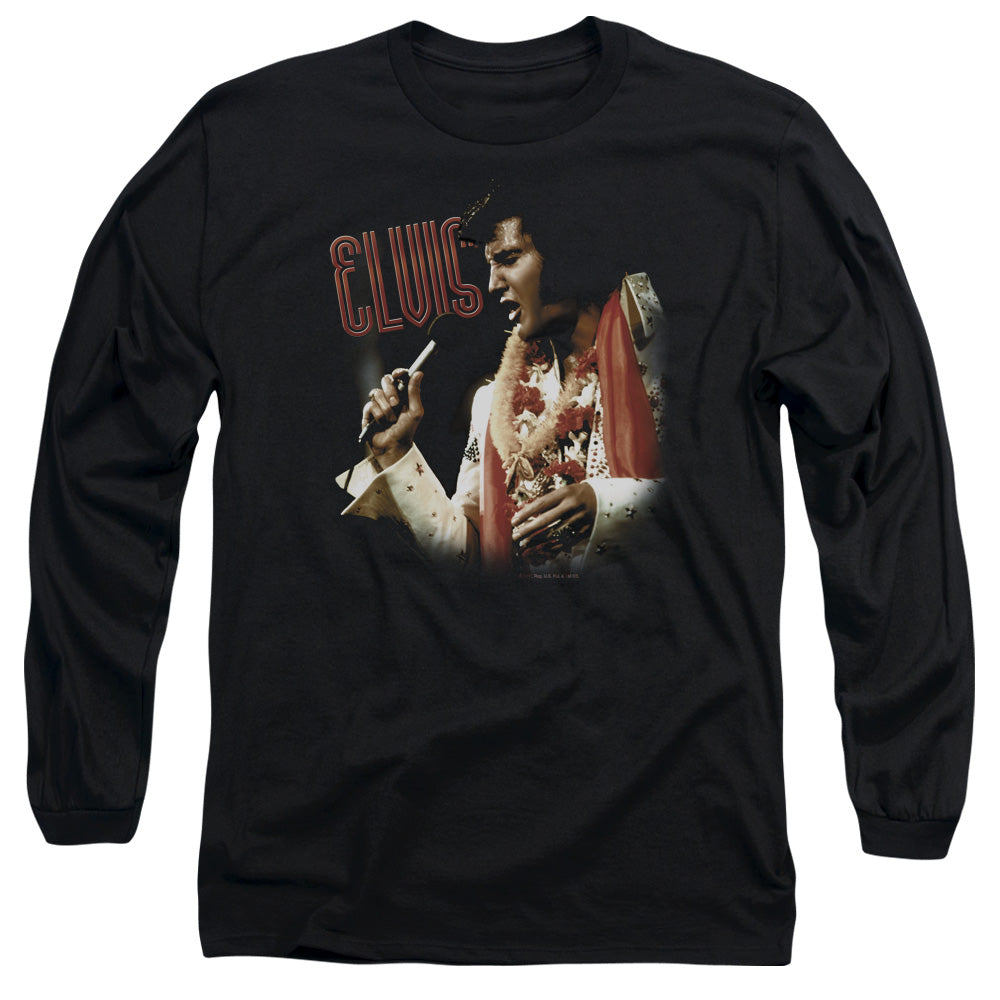 Elvis Presley Soulful Mens Long Sleeve Shirt Black Officially Licensed Officially Licensed
