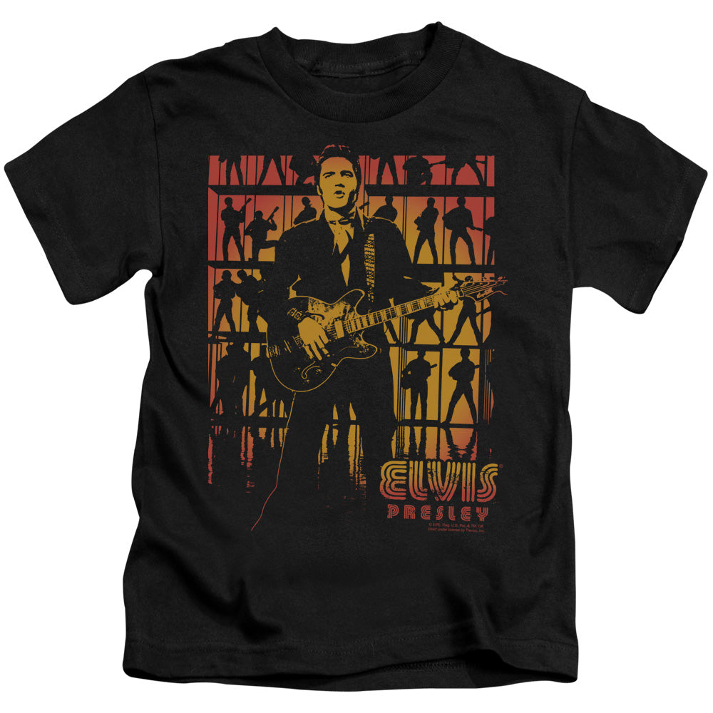 Elvis Presley Comeback Spotlight Juvenile Kids Youth T Shirt Black Officially Licensed
