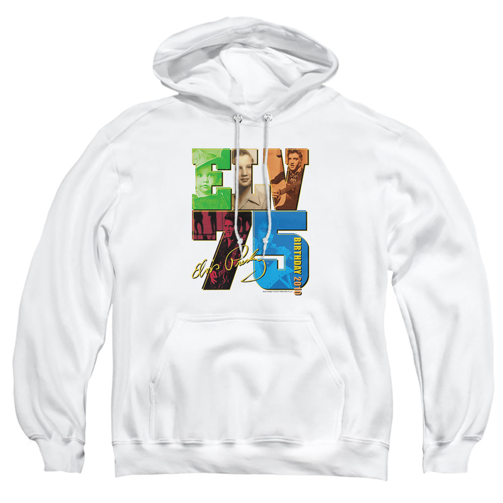 Elvis Presley Birthday 2010 Mens Hoodie White Officially Licensed