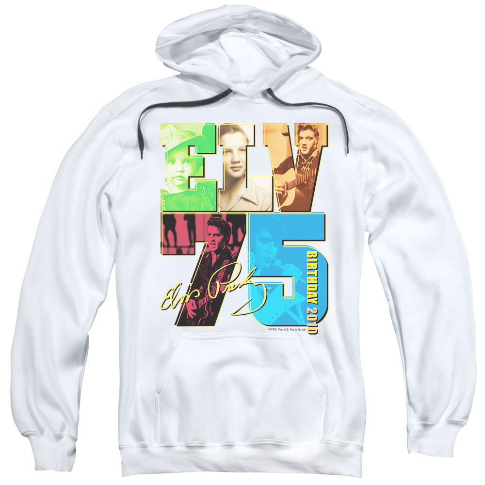 Elvis Presley Birthday 2010 Mens Hoodie White Officially Licensed