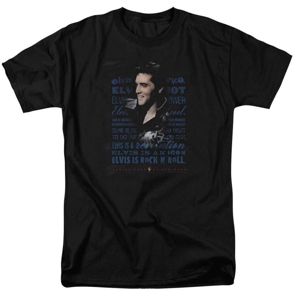 Elvis Presley Icon Mens T Shirt Black Officially Licensed