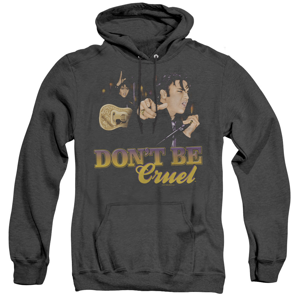 Elvis Presley Dont Be Cruel Mens Heather Hoodie Black Officially Licensed