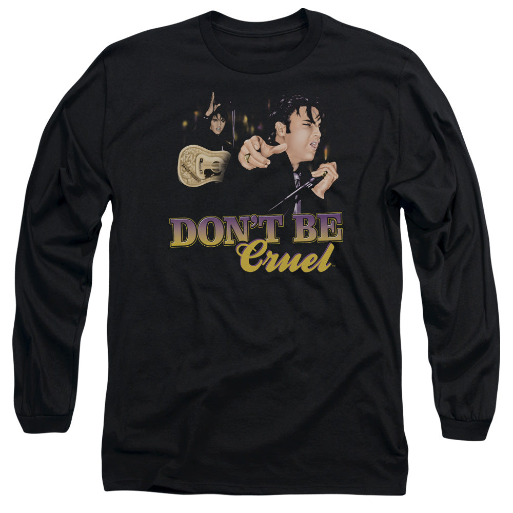 Elvis Presley Dont Be Cruel Mens Long Sleeve Shirt Black Officially Licensed Officially Licensed