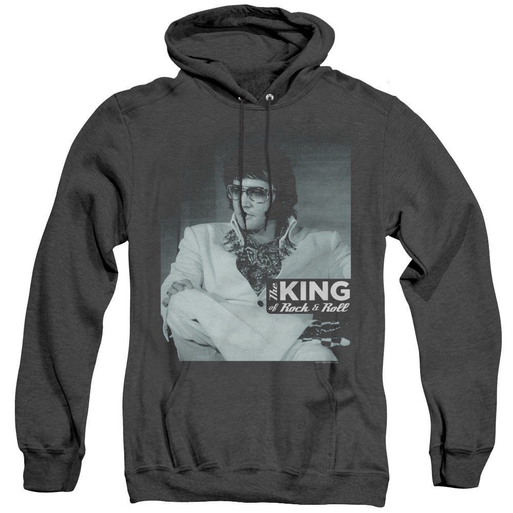 Elvis Presley Good To Be Mens Heather Hoodie Black Officially Licensed