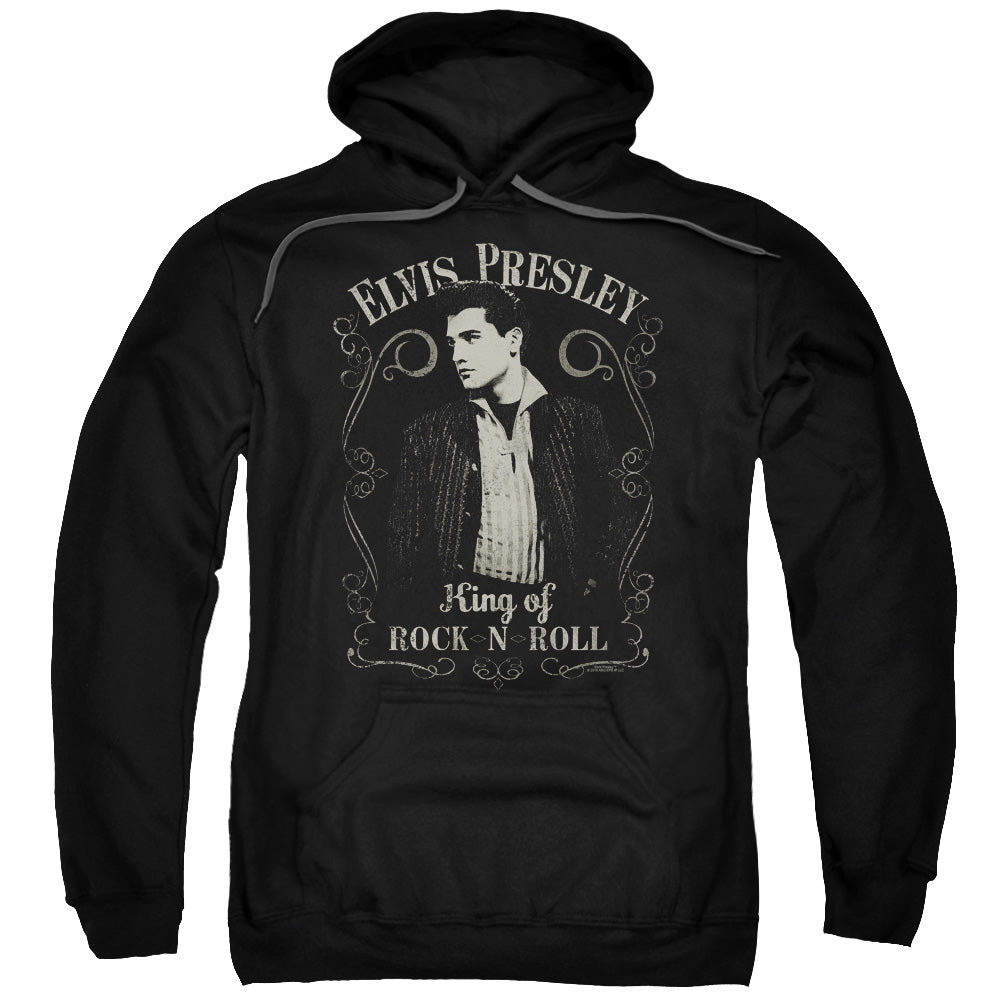 Elvis Presley Rock Legend Mens Hoodie Black Officially Licensed