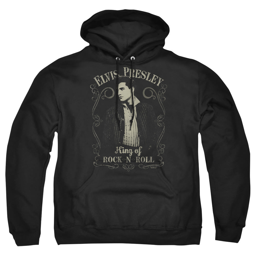 Elvis Presley Rock Legend Mens Hoodie Black Officially Licensed