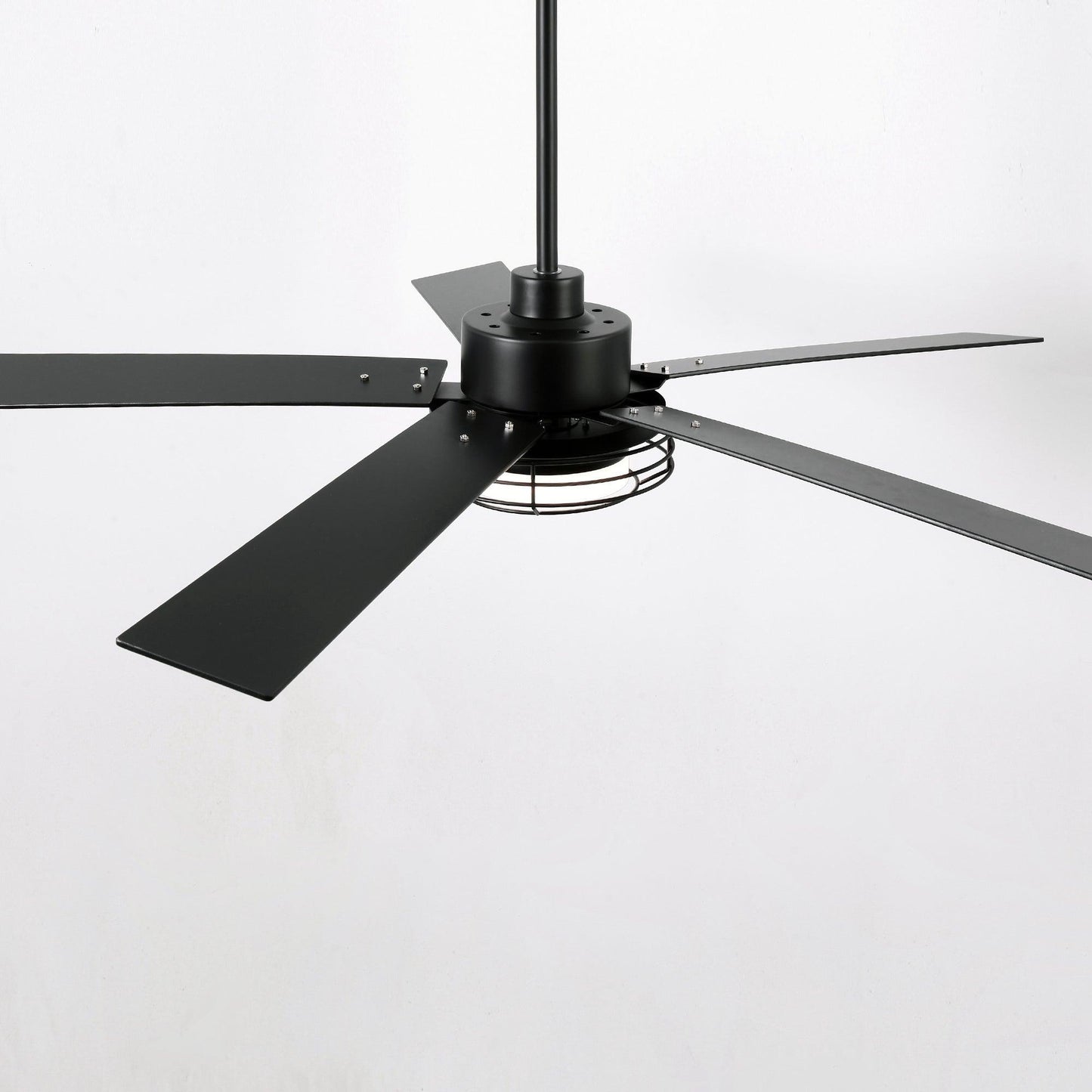 52 Inch Bernice DC Motor Industrial Downrod Ceiling Fan with LED Light and Remote Control