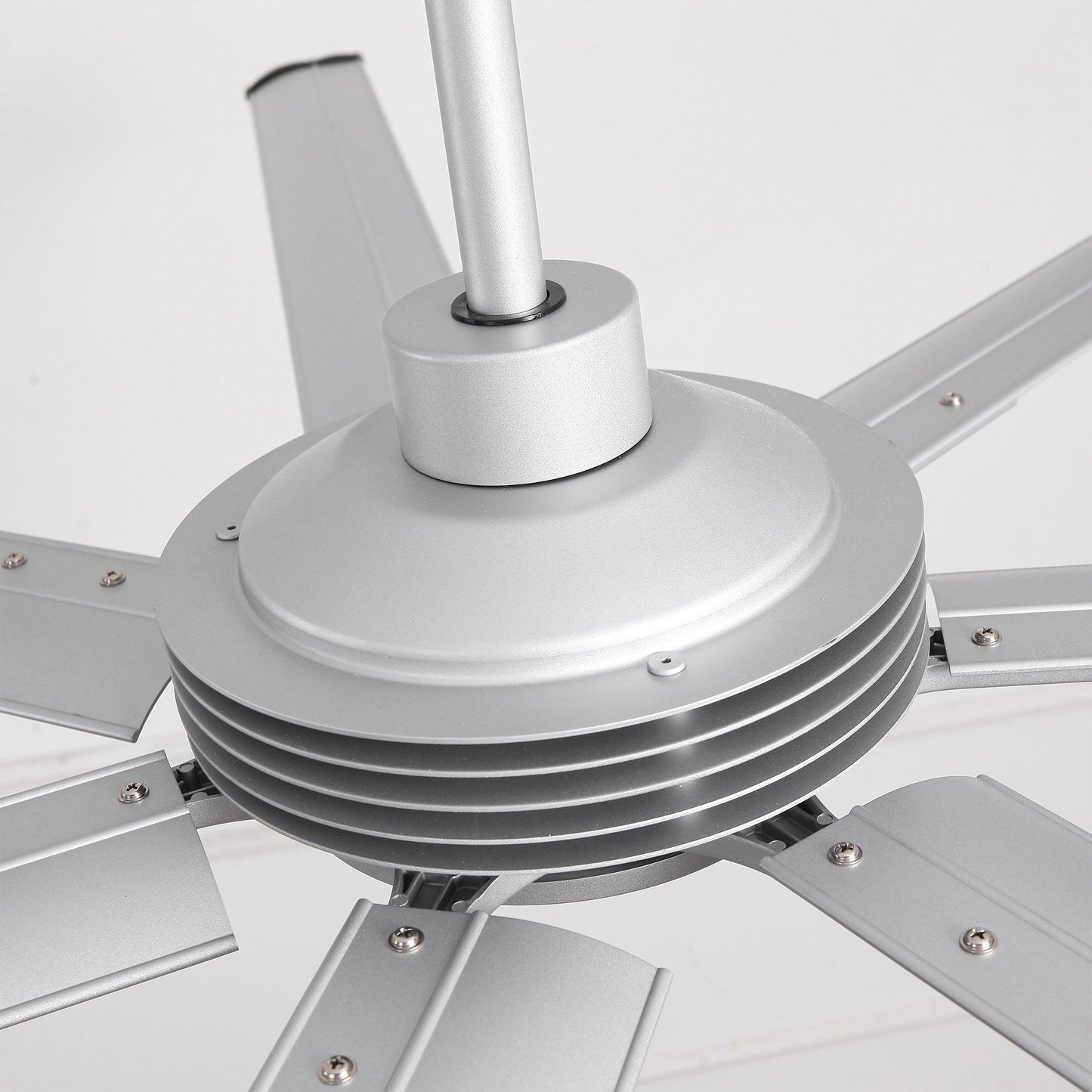 84 Inch 100 Inch Padus Black Large Size Ceiling Fan with Dimmable Lighting and Remote Control