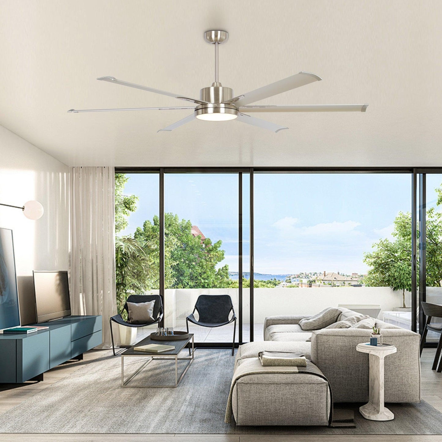 65'' Inch Freda DC Motor Modern Ceiling Fan Led Light Remote Control