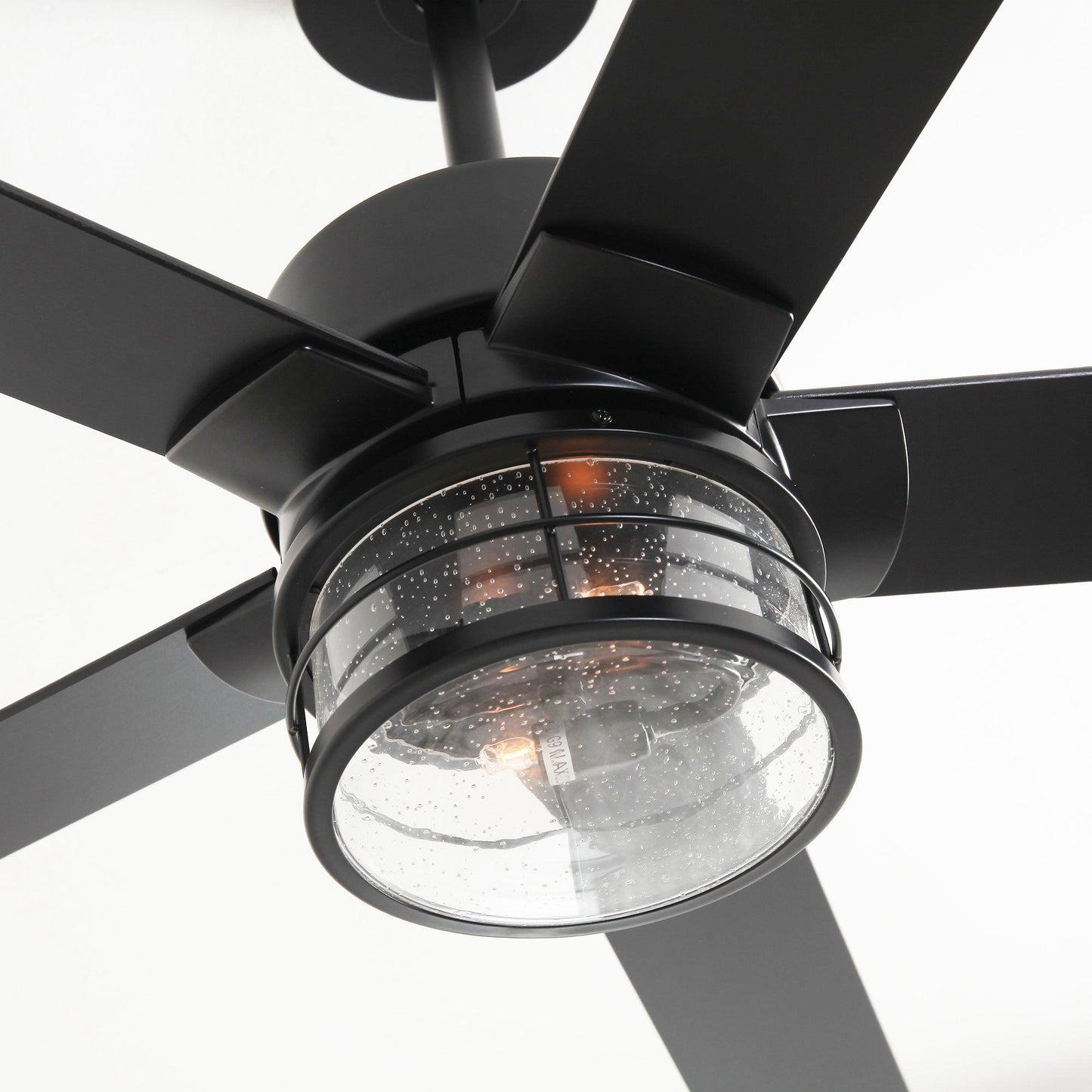 65" Modern DC Motor Downrod Mount Reversible Ceiling Fan With Lighting And Remote Control