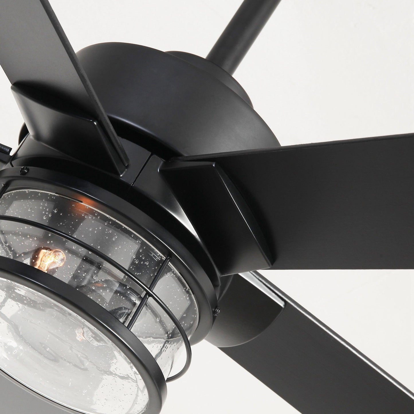 65" Modern DC Motor Downrod Mount Reversible Ceiling Fan With Lighting And Remote Control