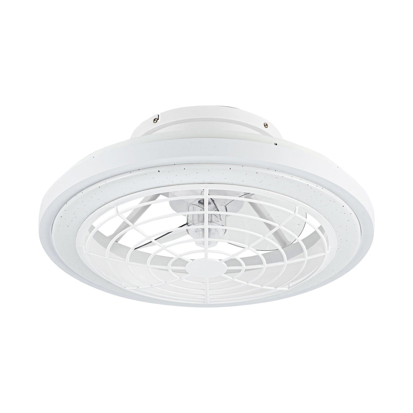 20" Ikon Modern DC Motor Flush Mount Reversible Ceiling Fan with Lighting and Remote Control