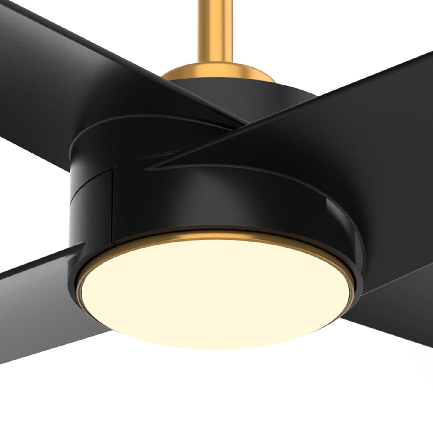 60" Parvez Modern DC Motor Downrod Mount Reversible Crystal Ceiling Fan With Lighting And Remote Control