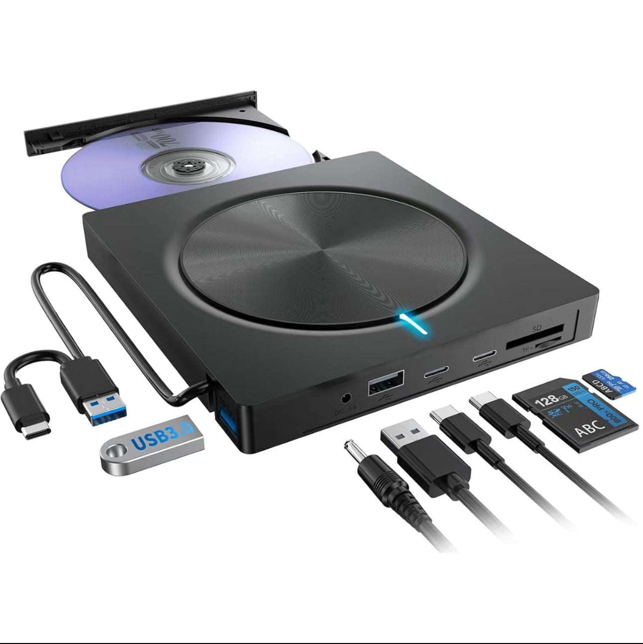 MemoraDrive USB-C DVD Burner