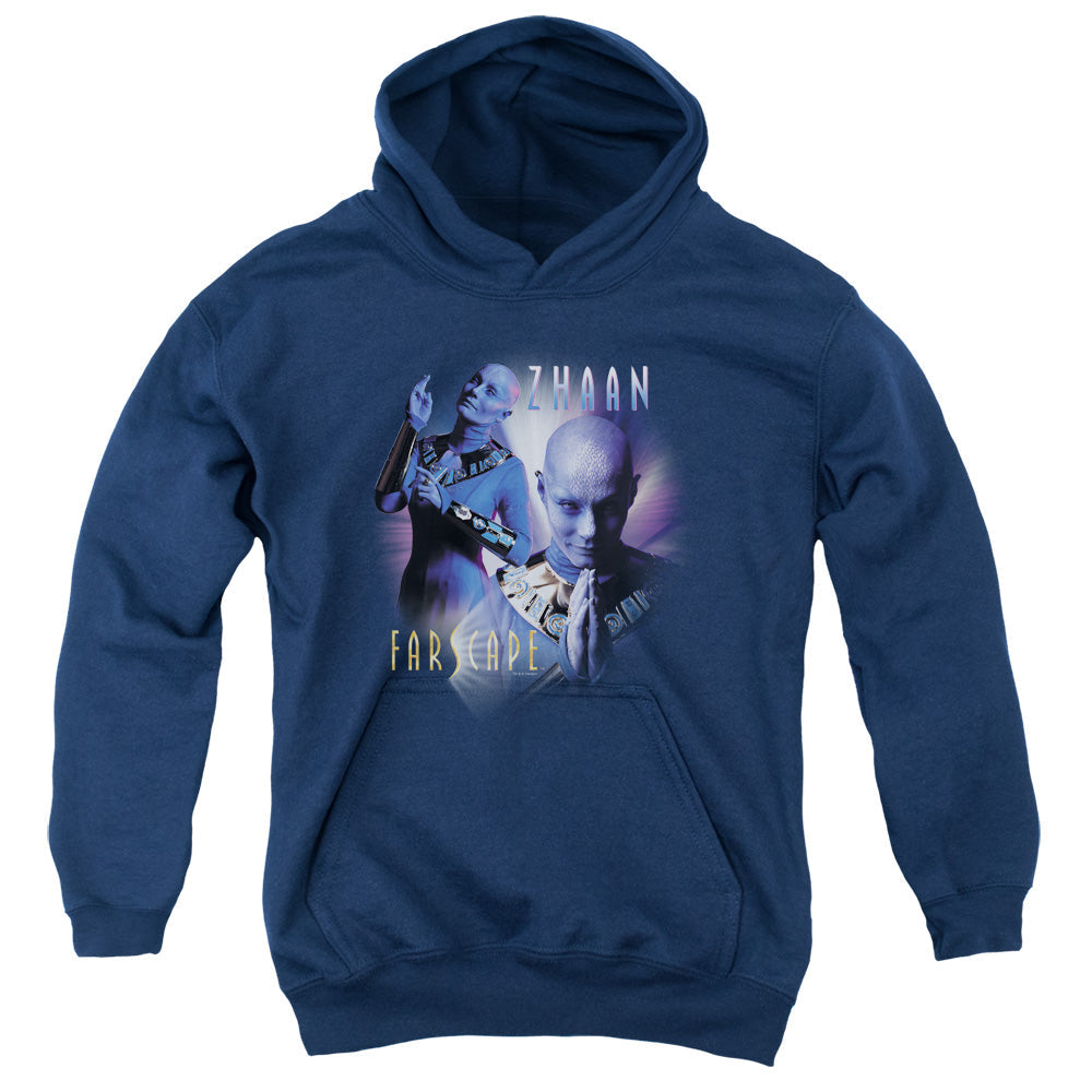 Farscape Zhaan Kids Youth Hoodie Navy