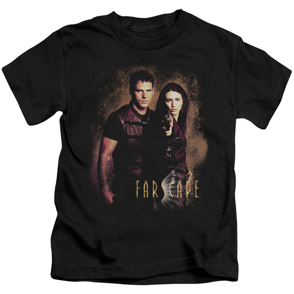 Farscape Wanted Juvenile Kids Youth T Shirt Black