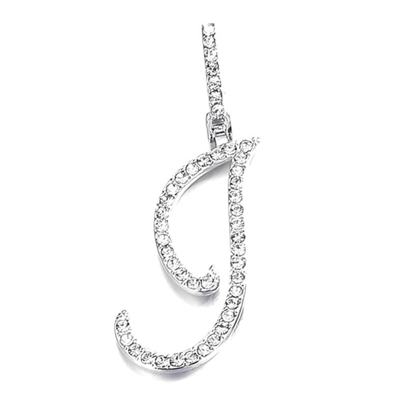 Hip hop accessories grass letter pendant melon seed buckle Cuban chain accessory