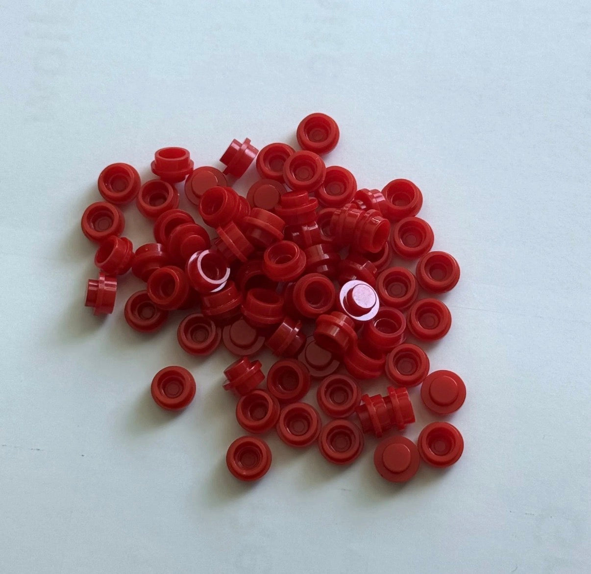 Red 4073 1x1 Round Plate Brick – Choose Quantity – LEGO® Compatible Bulk Lot