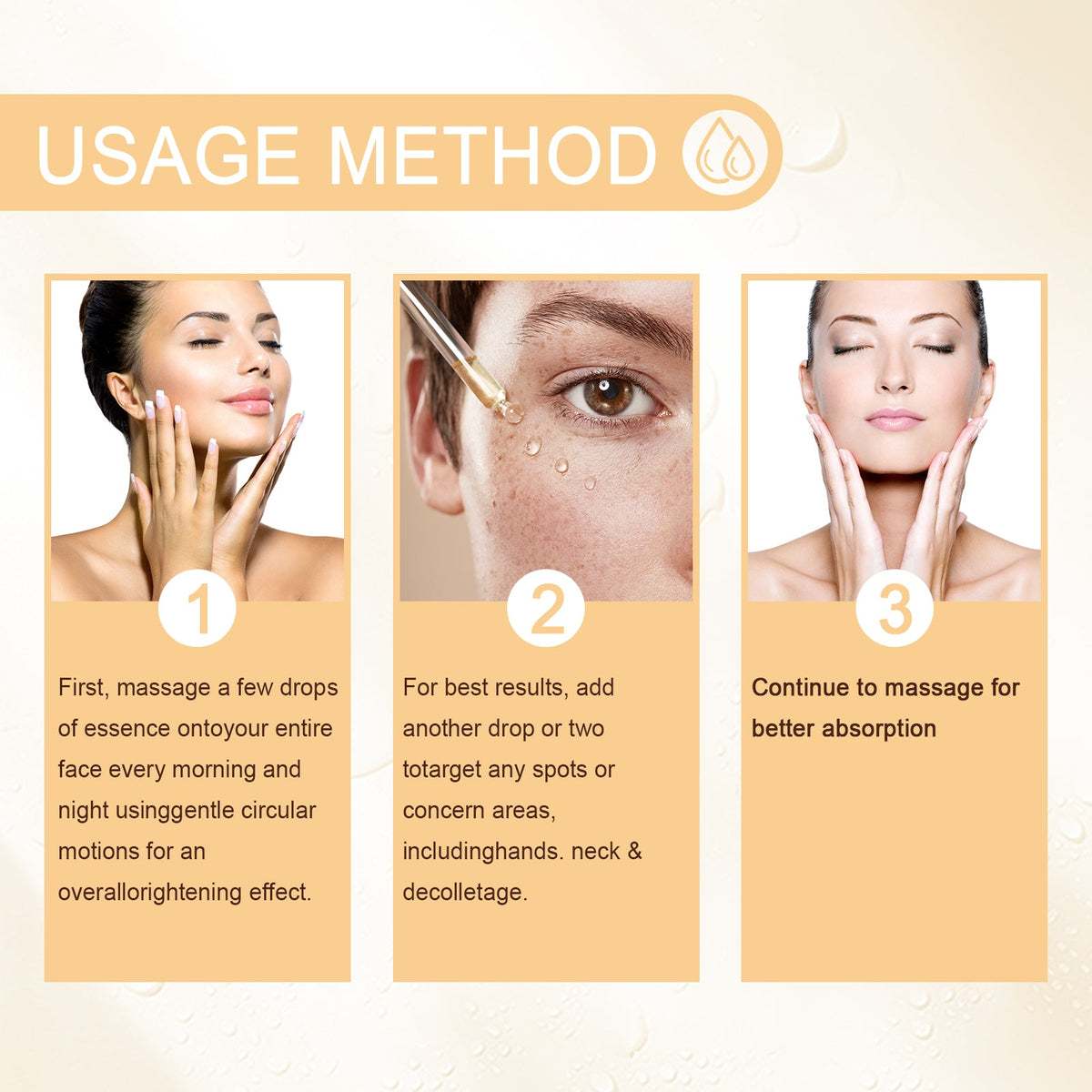 Spot Repair Serum, Lighten Face Spots Repair Dull Skin Hydrating Essence