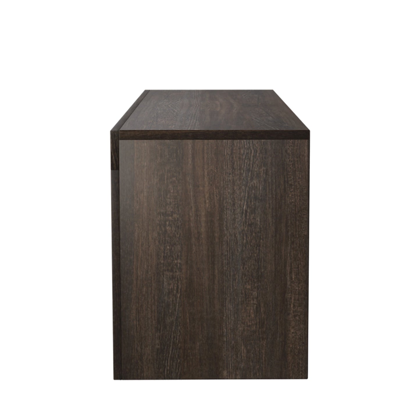 20 minutes quick assembly brown simple modern TV stand Brown TV bracket with LED Color Changing Lights for Living Room