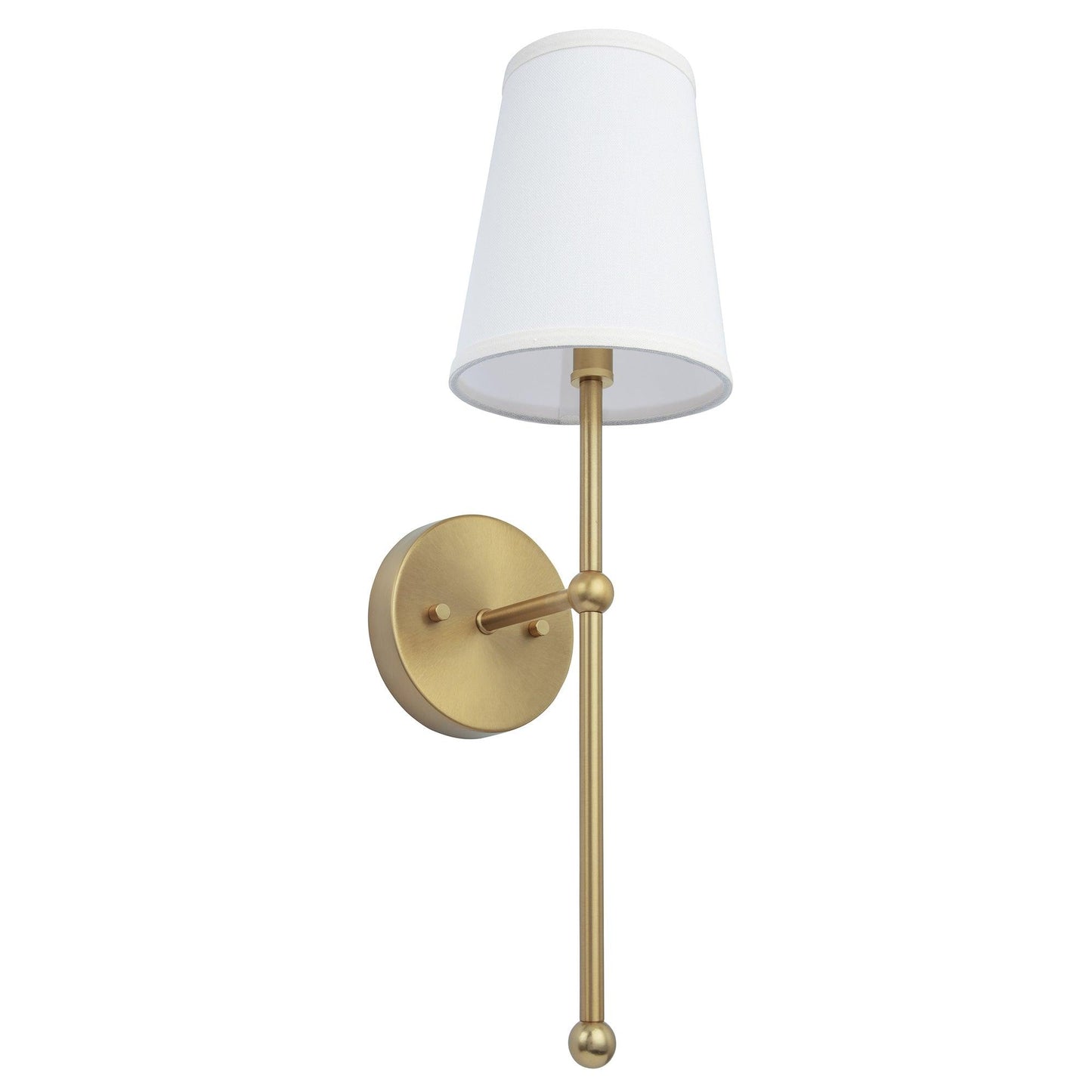 Finley 1-Light Satin Gold Dimmable Bathroom Wall Sconce