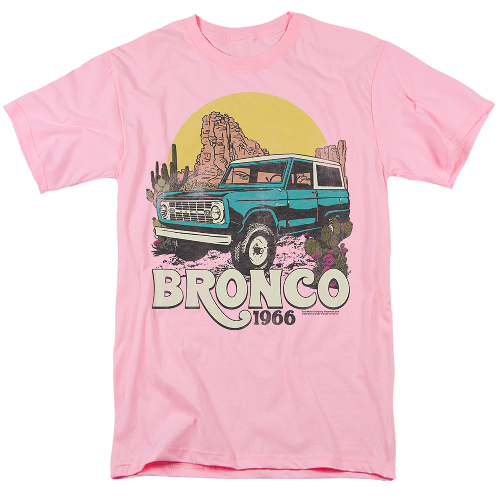 Ford Bronco Bronco Desert Ride Mens T Shirt Pink Officially Licensed