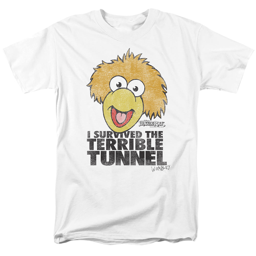 Fraggle Rock Terrible Tunnel Mens T Shirt White