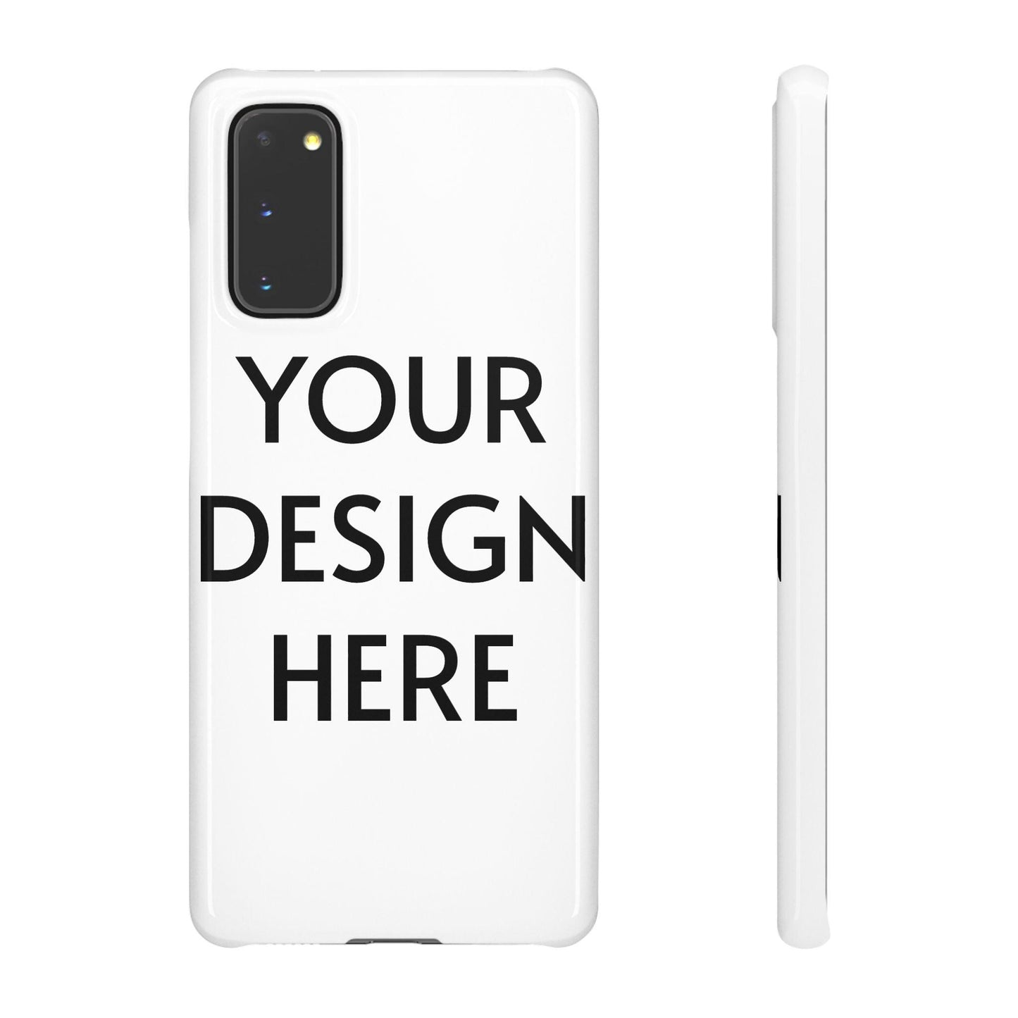 Custom Snap Case for Samsung – 100% Polycarbonate, Slim & Lightweight, Glossy/Matte Finish, Wireless Charging Compatible