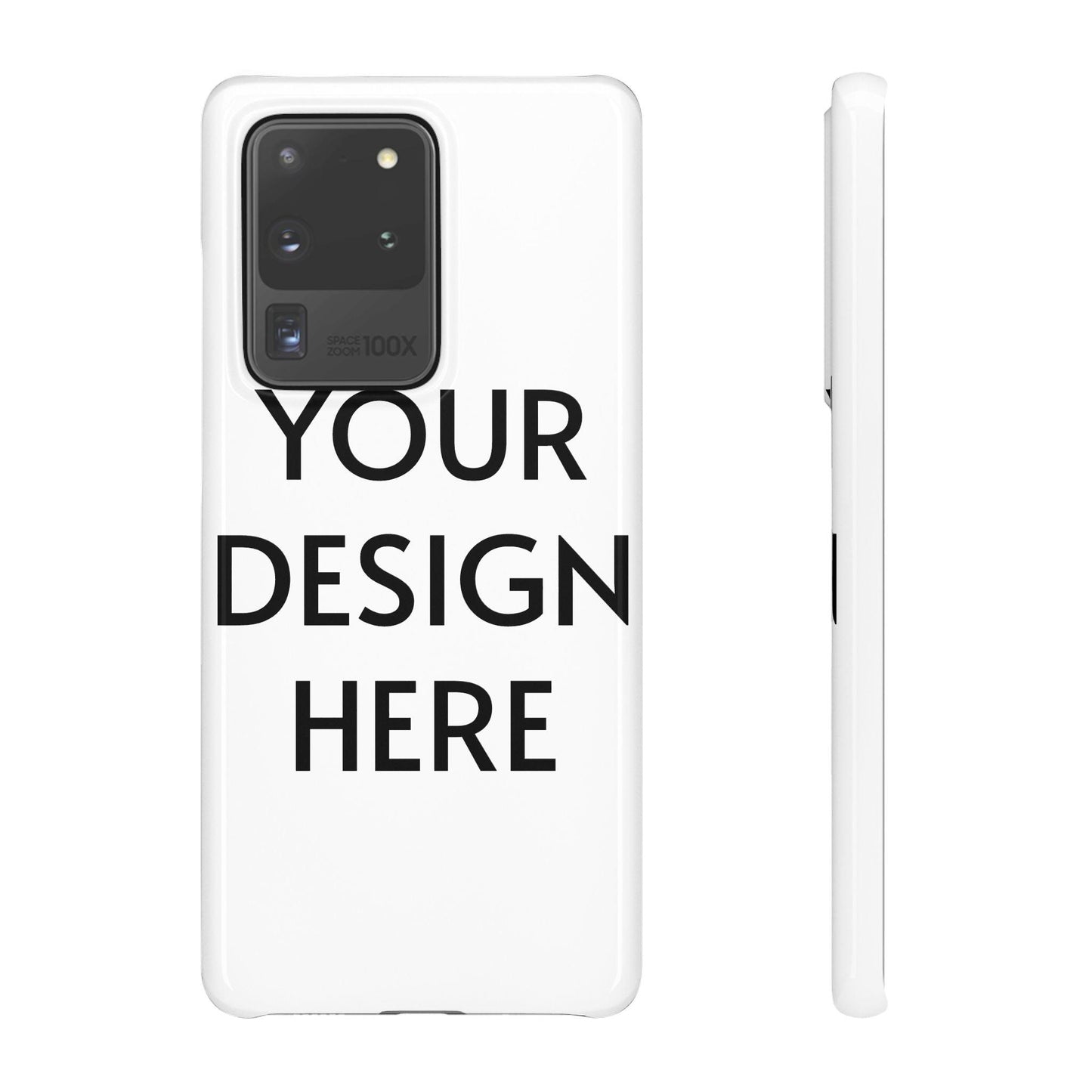 Custom Snap Case for Samsung – 100% Polycarbonate, Slim & Lightweight, Glossy/Matte Finish, Wireless Charging Compatible