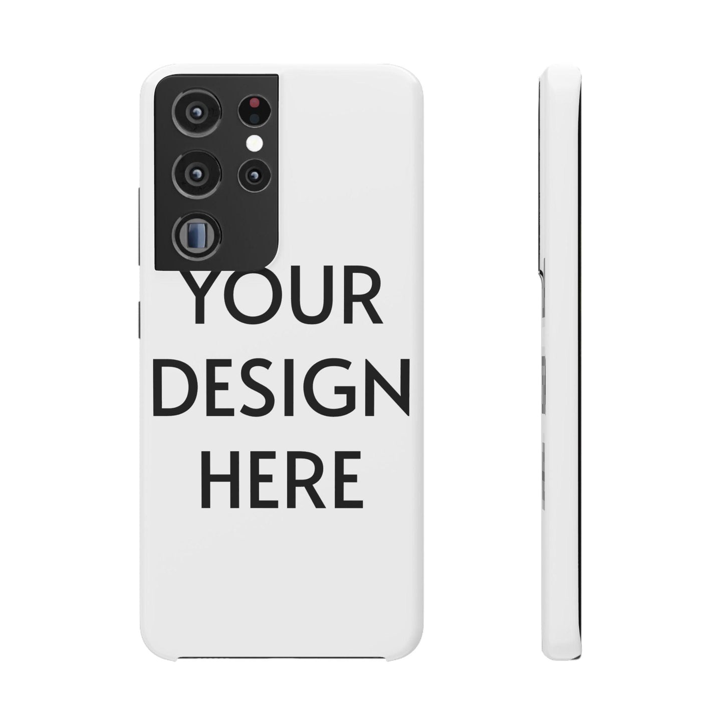 Custom Snap Case for Samsung – 100% Polycarbonate, Slim & Lightweight, Glossy/Matte Finish, Wireless Charging Compatible