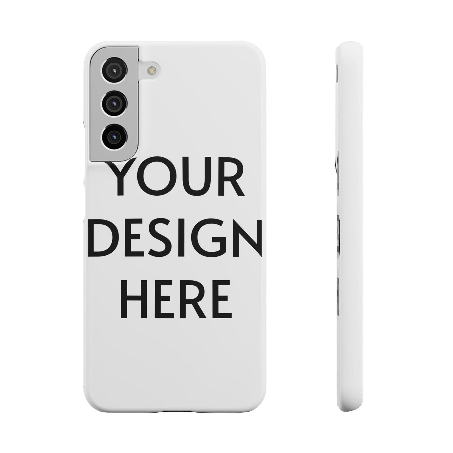 Custom Snap Case for Samsung – 100% Polycarbonate, Slim & Lightweight, Glossy/Matte Finish, Wireless Charging Compatible