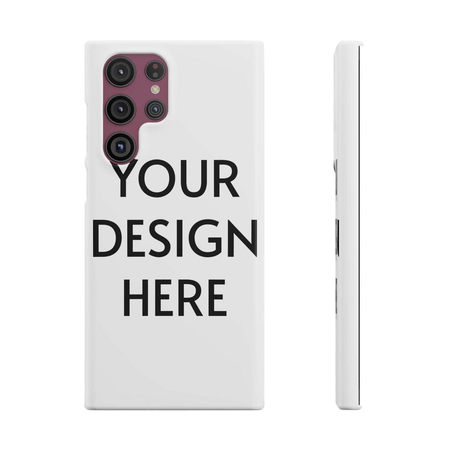 Custom Snap Case for Samsung – 100% Polycarbonate, Slim & Lightweight, Glossy/Matte Finish, Wireless Charging Compatible
