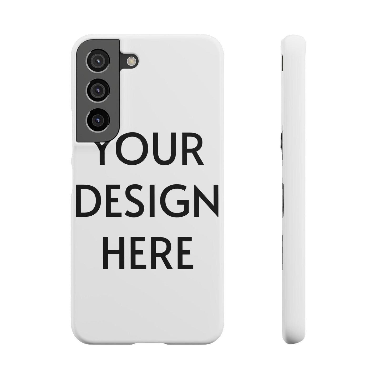 Custom Snap Case for Samsung – 100% Polycarbonate, Slim & Lightweight, Glossy/Matte Finish, Wireless Charging Compatible
