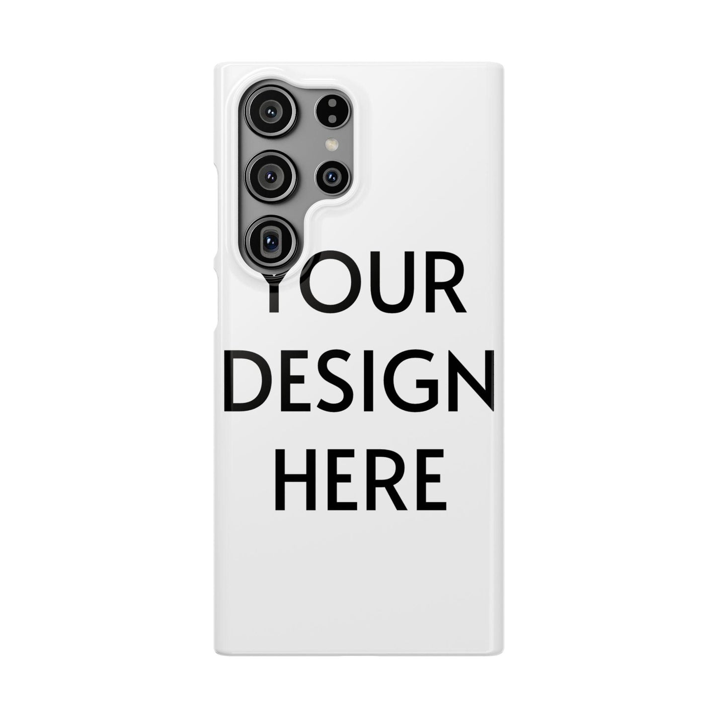 Custom Snap Case for Samsung – 100% Polycarbonate, Slim & Lightweight, Glossy/Matte Finish, Wireless Charging Compatible