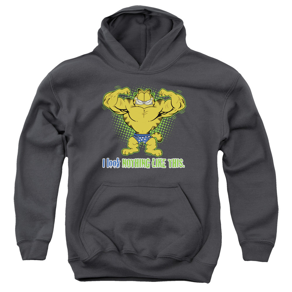 Garfield Nothing Like This Kids Youth Hoodie Charcoal