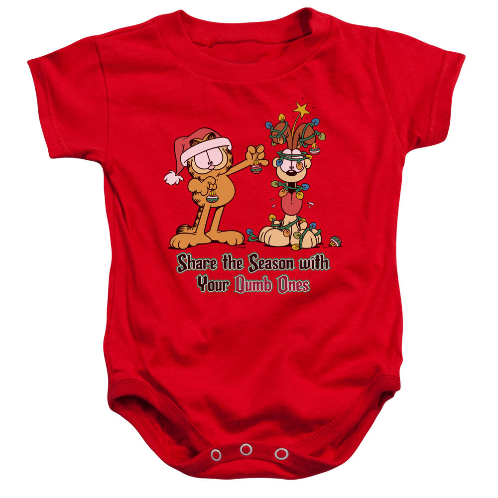 Garfield Share the Season Infant Baby Snapsuit Red (18 Mos)