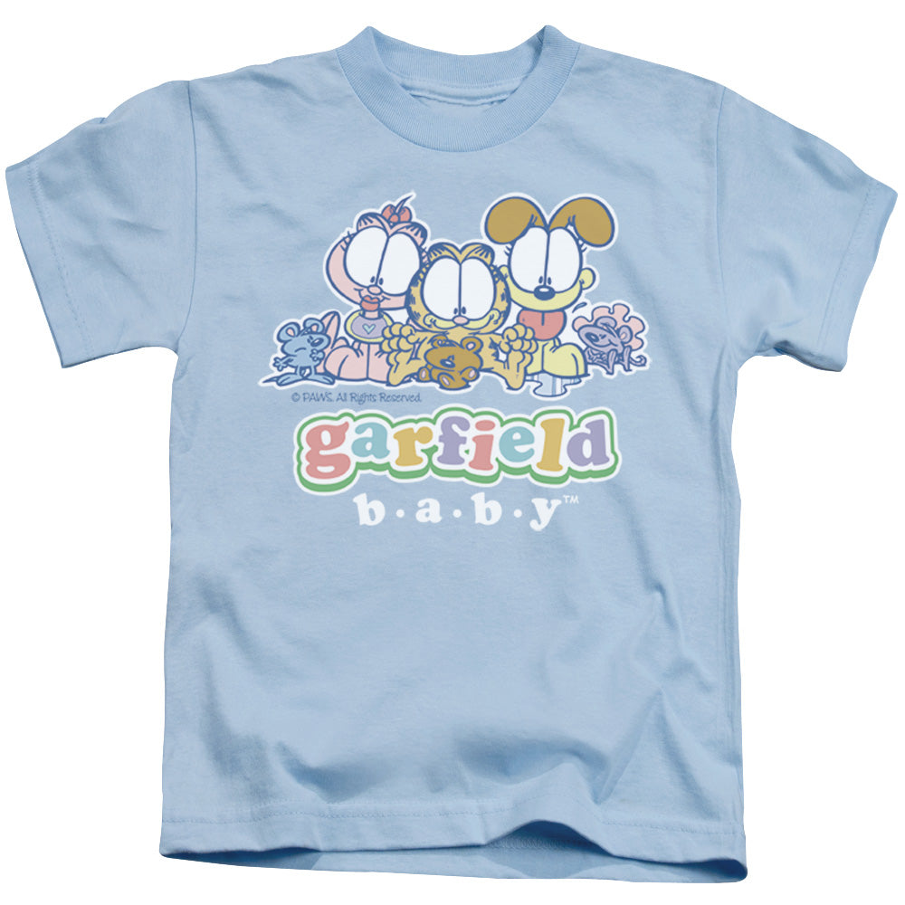 Garfield Baby Gang Juvenile Kids Youth T Shirt Light Blue