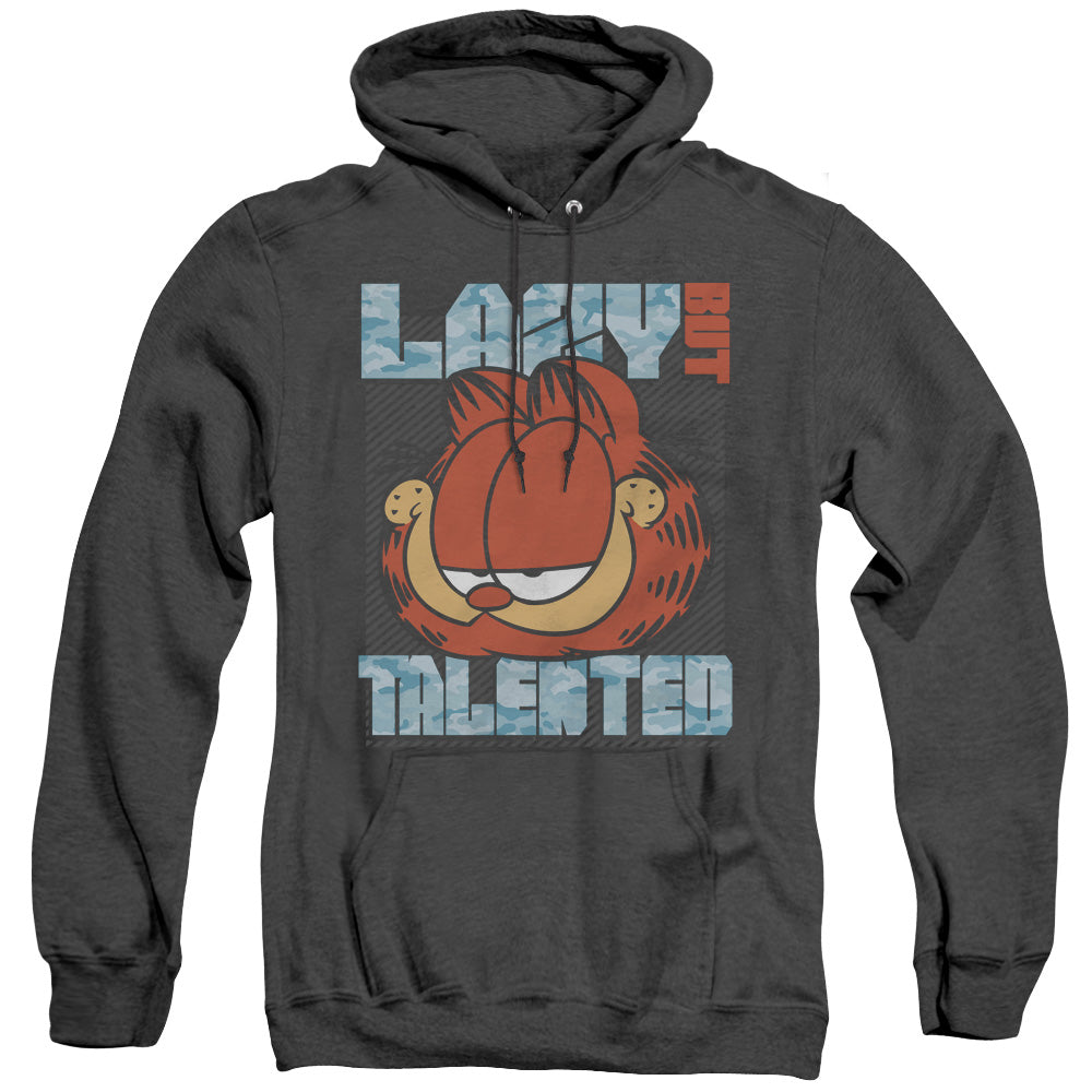 Garfield Lazy But Talented Heather Mens Hoodie Black