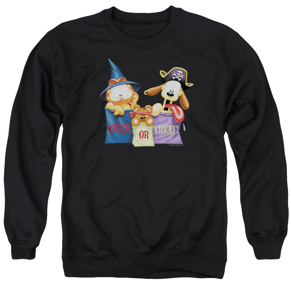 Garfield Grab Bags Mens Crewneck Sweatshirt Black